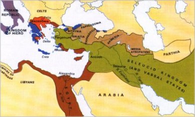 Four parts of Alexander's Empire