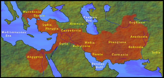 Map of Alexander the Great